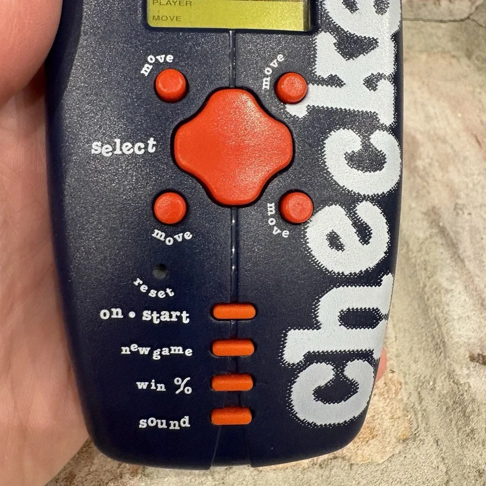 Vintage Checkers Radica Handheld Video Game Tested Working